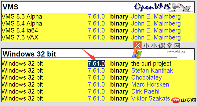 Windows 32 bit 7.61.0 binary the curl project